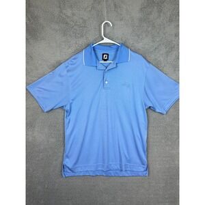 Footjoy Polo Shirt Men's Medium Golf Stretch Performance Collared Embroidered